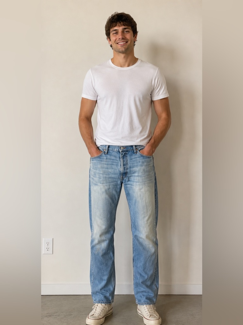Vintage Levi’s 505 Straight Leg Jeans 38x30 Rare Red R Tab Y2K